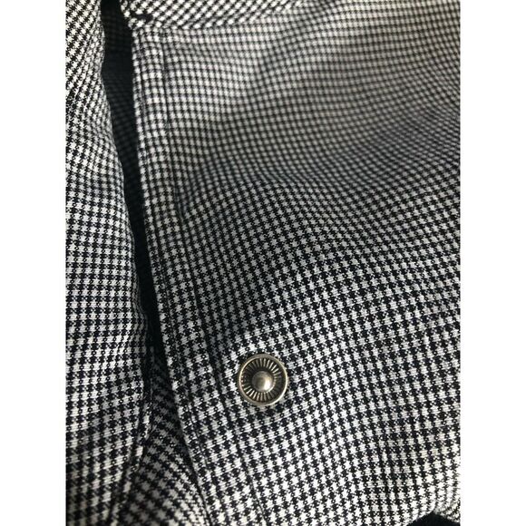 Christopher & Banks Blouse Medium Sleeveless Checkered Collar Buttons Shirt - Picture 9 of 9
